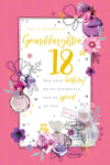 Granddaughter 18th Birthday Card 18 Today Perfume Happy Lovely Verse