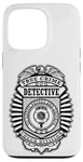 Coque pour iPhone 13 Pro Badge de police amusant True Crime Detective Division