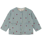 Flöss Polly Jacka Berry/Blue Gingham | Blå | 128 cm