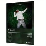 Project X Albumin Kansi Taide - Moderni Hip Hop Kangas Juliste, Kehystämätön 29.97X39.88cm, Täydellinen Makuuhuoneeseen, Olohuoneeseen Tai Käytävä Sisustus