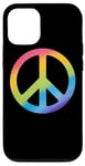 Coque pour iPhone 14 Pretty Colors Panneau de paix arc-en-ciel