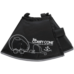 The Comfy Cone Pet Recovery Collar - Xtra Deep Collar Black XX-Large, 36,5 cm langt, svart - Hund - Hundens Apotek - AFP All For Paws