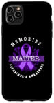 iPhone 11 Pro Max Memories Matter Alzheimer's Awareness Ribbon Case