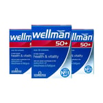 Vitabiotics Wellman 50+, 30 Tablets, Mens Vitamins Minerals  (3 Pack)