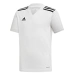 adidas Boy's Regista 20 Jsyy JERSEY SHORT SLEEVE , White/Black, 140 UK