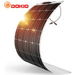 Dokio - 100w monocristallin 12v Panneau solaire flexible pour Caravane/Auto/Camping