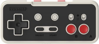 Origin8 2.4g Manette Sans Fil Nintendo Switch & Nes - Receveurs Usb & Nes Inclus - Classic Grey Edition