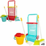 Cleaning Trolley with Accessories Colorbaby Toy 5 Pieces 30,5 x 55,5 x 19,5 c