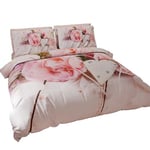 Copripiumino Digitale Tutto Stampato Microfibra Housse de Couette, Housse Couette, Parure de Lit, Linge de Lit, Country Chic Lit 2 Personne 160x190