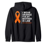 I Wear Orange for My Mother in Law Shirt | CRPS Awareness Zip Hoodie