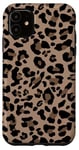 Coque pour iPhone 11 Imprimé léopard élégant motif guépard marron neutre beige