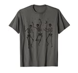 Halloween Night Party Dancing Skeleton Costume T-Shirt