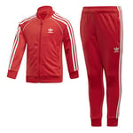 adidas Superstar Suit Tracksuit, Children, Lush Red/White, 912M