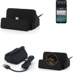 Docking Station for Nokia C21 black charger Micro USB Dock Cable