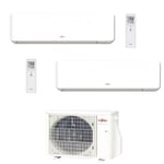 Atlantic Fujitsu - Pack Climatiseur atlantic bi split takao M2 confort 4KW + 2 unités 2000w a+++ ( 2 x 20m2 max )