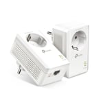 Pack De 2 Adaptateurs Cpl 1000 Mbps Avec 1 Port Gigabit Ethernet - Tl-pa7017 Kit - Blanc Tp-link - Le Pack De 2 Adaptateurs