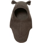 HUTTEliHUT TEDDY E-hut cotton fleece bear ears – brown - 4-6år