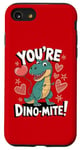 Coque pour iPhone SE (2020) / 7 / 8 Costume de dinosaure T-Rex pour la Saint-Valentin