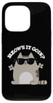 Coque pour iPhone 13 Pro Jeu de mots amusant pour chats Meow's It Going