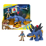 Imaginext Jurassic World Dominion STEGOSAURUS & Dr. GRANT Figure Play set