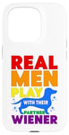 Coque pour iPhone 15 Pro Rainbow LGBT Love Weiners Dogs Love Love Funny Gay Man Pride Fun