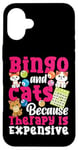 iPhone 16 Plus Bingo Player Cat Bingo And Cats Because Therapy Is Expensive Case