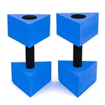 Trademark Innovations Lot de 2 haltères triangulaires de 30,5 cm pour aquagym, Bleu