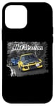 Coque pour iPhone 12 mini CP9A Racing CAR jaune vs bleu