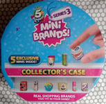 Mini Brands Series 3 Collectors Case 5 Minis Inside