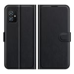 Asus Zenfone 8 - Læder cover / pung - Sort