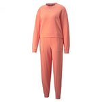 PUMA Loungewear Suit TR Survêtement Femme, Rose pêche, L