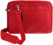 Navitech Red Water Resistant Travel Bag - For DOOGEE T30 Pro 11 Inch Tablet