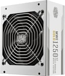 Cooler Master MWE Gold V2 ATX 3.1 1250W virtalähdeyksikkö (valkoinen)