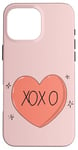 Coque pour iPhone 16 Pro Max T-shirt XOXO-Design (édition minimaliste)