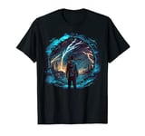 Travel and view through the star gate spaceship UFO T-Shirt