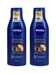 2 x Nivea Q10 Firming Rich Body Lotion with Vitamin C 48h Moisture 250ML