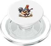 Harmony in Bloom : guitare Rooster PopSockets PopGrip pour MagSafe