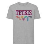 T-Shirt Homme Col Rond Tetris Jeux Vidéo Retro Gaming Vintage