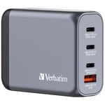 Verbatim - GNC-100 GaN Charger 4 Port 100W USB-A/USB-C