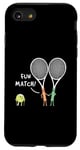 Coque pour iPhone SE (2020) / 7 / 8 Raquette de sport Fun Match Backhand Raquette de tennis