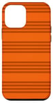 Coque pour iPhone 12 mini Rayures orange brûlé esthétiques girly preppy