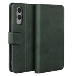 Avizar Folio case for OnePlus Nord CE4 Lite Wallet Clap Video Holder, Dark Green