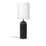 Gubi - Gravity Floor Lamp - XL High, Black Marble/White - Skärmlampor - Space Copenhagen - Svart