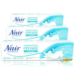 3x Nair MOISTURISING Hair Remover Cream LEGS & BODY For All Hair Types 100ml