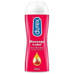 Durex Massage Lubricant Stimulating Guarana 2in1 1 Bottle 200ml Condom Friendly