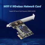 Dual Band PCI-E 1X Wireless Network Card Ethernet PCI Express Wi-Fi 6 Adapters