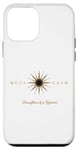 Coque pour iPhone 12 mini Horoscope « Daughter Of A Gemini Be On Guard » avec étoile du zodiaque dorée
