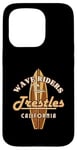 Coque pour iPhone 15 Pro Surf Trestles California Vintage Surf Vacation Design