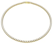 Swarovski 5681795 Matrix Tennis Necklace White Crystals Gold Jewellery