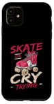 Coque pour iPhone 11 Design de roller pour homme et femme Roller Derby